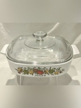Vintage CorningWare Covered Casserole Dish “Spice of Life” A-1-B | L’Echalote